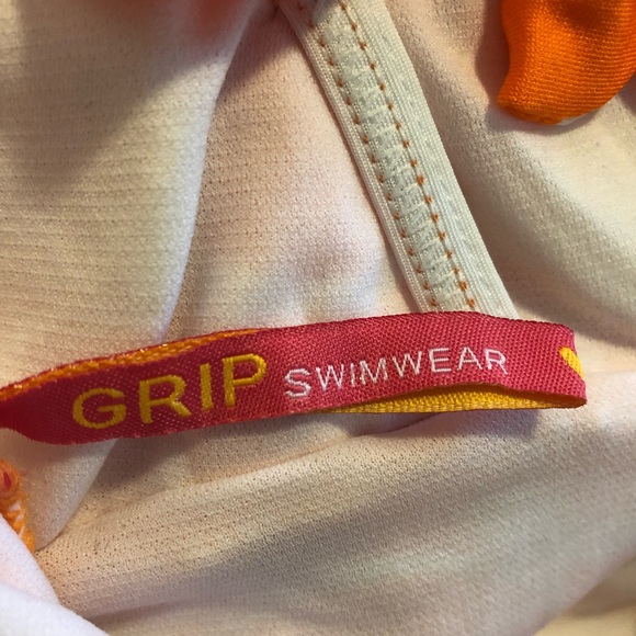 3/$25 Grip orange and white swimsuit - Picture 4 of 6